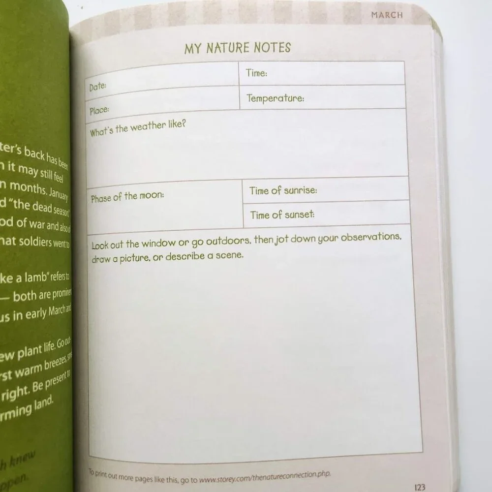 The Nature Connection Outdoor Workbook for Kids, Families, and Classrooms Clare